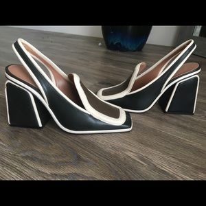 Marni block heel sling back